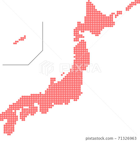 Japan map dot Japan map dot 71326963