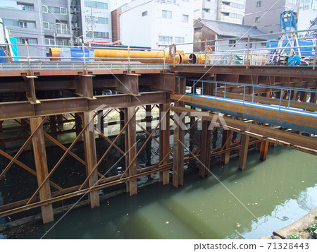 Gantry and pier (river construction) 71328443