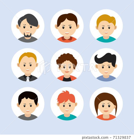 People avatar collection. Male and female characters People avatar collection. Male and female characters 71329837