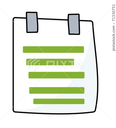 Piece of paper glued with tape, list, notice, notes, memo, announcement, office reminder, web icon Piece of paper glued with tape, list, notice, notes, memo, announcement, office reminder, web icon 71330751