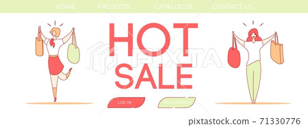 Modern cartoon flat character customer online Modern cartoon flat character customer online 71330776