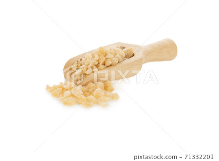 Coconut sugar on white background. Coconut sugar on white background. 71332201