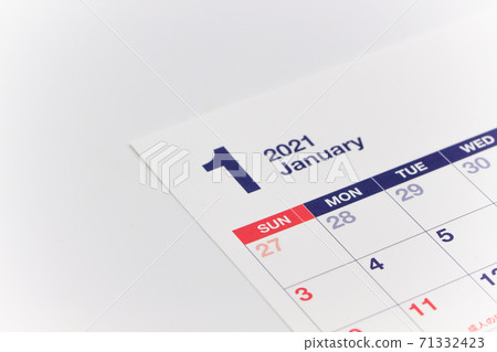 2021年日曆1月3日年日曆 71332423