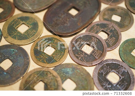 Kanei Tsuho, coins, old coins, money, Tenpo Tsuho 71332608