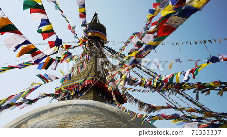 Boudhanath temple in Kathmandu Boudhanath temple in Kathmandu 71333337