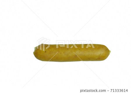 grilled hot dog or pepper pork sausage on white background 71333614