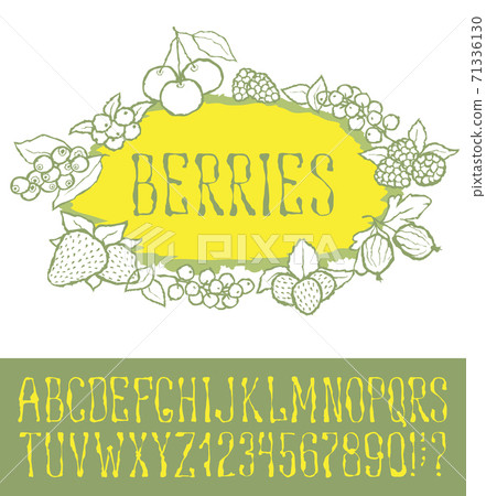 Seamless berries pattern Seamless berries pattern 71336130
