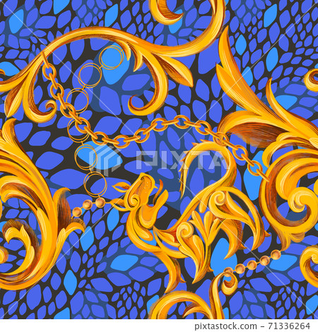 giraffe artistic animal skin texture mixed with Baroque frame. giraffe artistic animal skin texture mixed with Baroque frame. 71336264