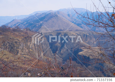 View over the valley in village Garni View over the valley in village Garni 71337356