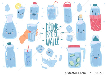 Children's Drinking Bottles In Fun Illustrations