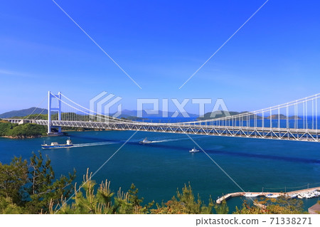 [Okayama Prefecture] Seto Ohashi Bridge seen from Mt. Washuzan 71338271