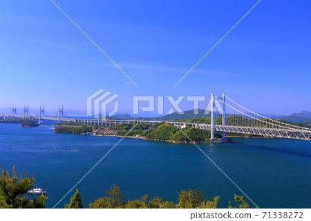 [Okayama Prefecture] Seto Ohashi Bridge seen from Mt. Washuzan 71338272