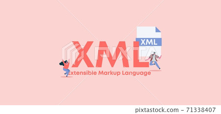 XML extensible markup language. Web programming certificate applications security digital privacy and marketing. 71338407