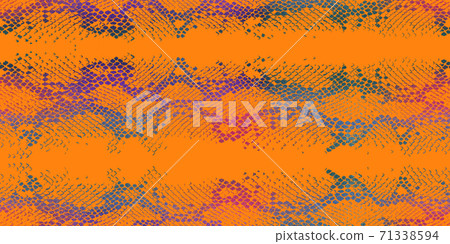 Abstract colorful snake skin ornament. Animal seamless pattern 71338594