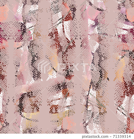Abstract colorful snake skin ornament. Animal seamless pattern Abstract colorful snake skin ornament. Animal seamless pattern 71339314