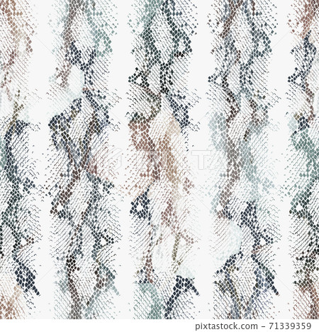 Abstract colorful snake skin ornament. Animal seamless pattern 71339359