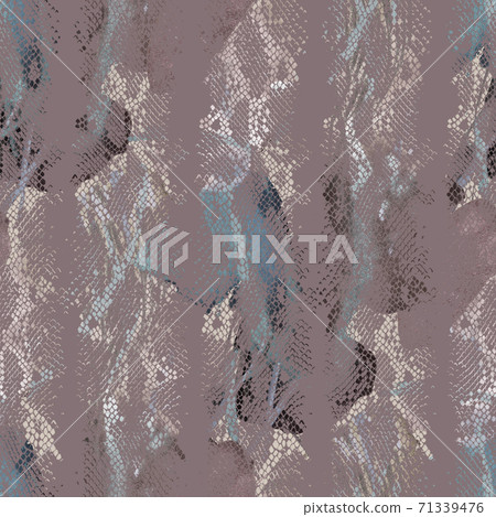 Abstract colorful snake skin ornament. Animal seamless pattern. 71339476