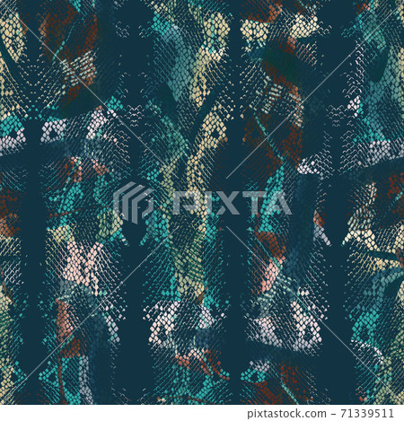 Abstract decorative snake background. Seamless pattern with abstract texture. 71339511