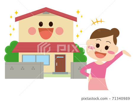 漂亮的房子和女人 71340989