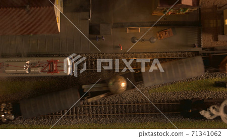 Retro cargo trains on the station. Retro cargo trains on the station. 71341062
