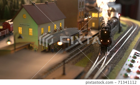 Replica model of railway station. Replica model of railway station. 71341112