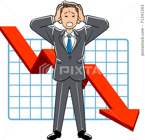 A businessman with a poor performance 71341383