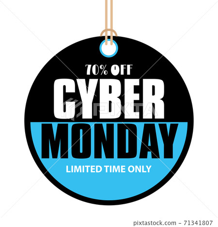 Cyber monday label Cyber monday label 71341807
