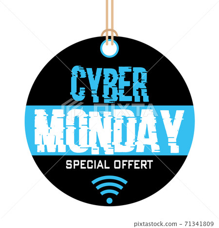 Cyber monday label Cyber monday label 71341809