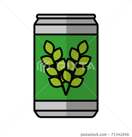 Isolated beer green icon - Stock Illustration [71342848] - PIXTA