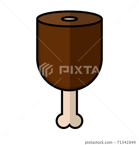 Isolated meat icon 71342849