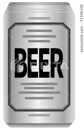 罐裝啤酒的圖像插圖（前） 71346106