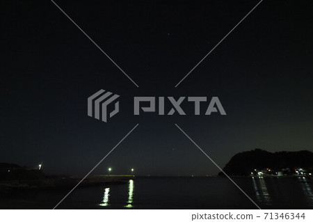 Tomiura Coast Tomiura Old Port Sea and Starry Sky Night Sea Tomiura Coast Tomiura Old Port Sea and Starry Sky Night Sea 71346344
