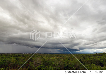 thunder storm sky Rain clouds thunder storm sky Rain clouds 71346484