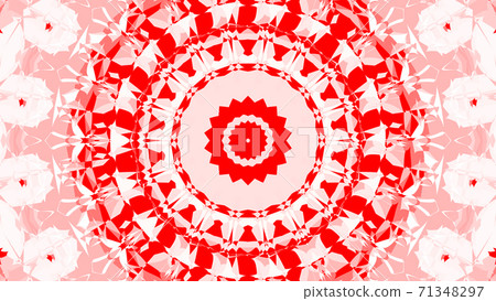 Red And White Kaleidoscope - Stock Illustration [71348297] - PIXTA