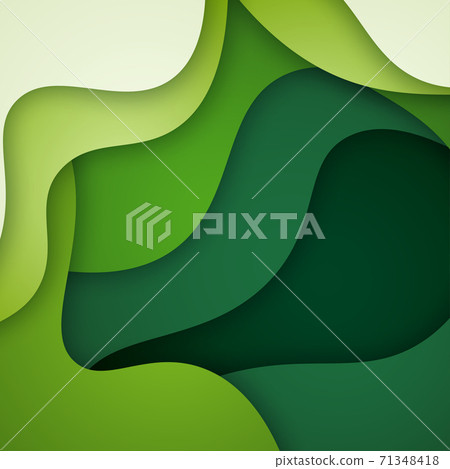 3D abstract background and paper cut shapes, vector illustration 3D abstract background and paper cut shapes, vector illustration 71348418