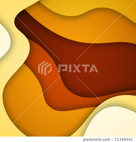 3D abstract background and paper cut shapes, vector illustration 3D abstract background and paper cut shapes, vector illustration 71348442