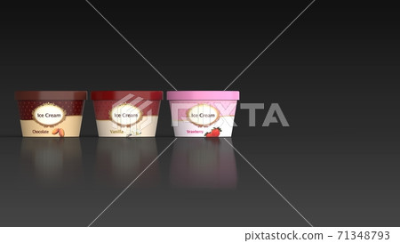 ice cream, frozen dessert, set 71348793