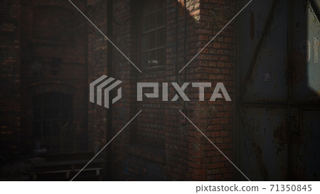 Abandoned Factory empty because of the coronavirus covid-19 epidemic 71350845