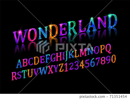 Wonderland font. Fairy ABC. 71351454