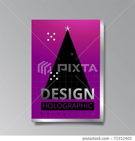 2021 happy new year invation luxury tempate, shiny glitch holograpic creative design 71352403