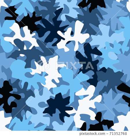 Camouflage pattern background. Classic clothing style masking camo repeat print Camouflage pattern background. Classic clothing style masking camo repeat print 71352768