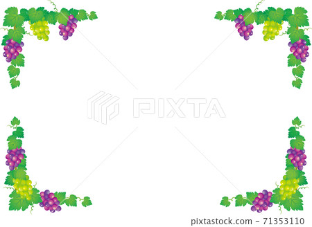 Grape frame - Stock Illustration [71353110] - PIXTA