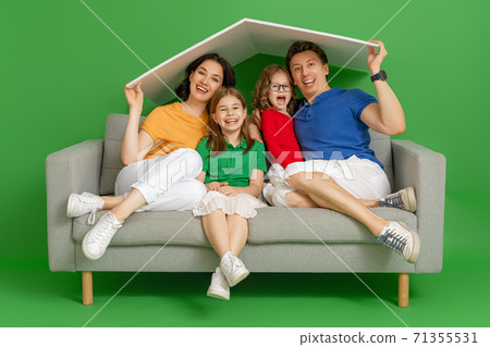 Concept of housing for young family. 71355531