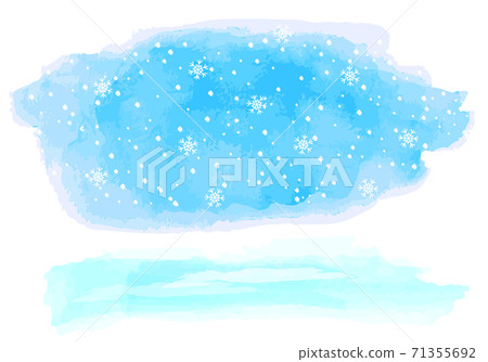 水彩雪和天空的簡單背景插圖 水彩雪和天空的簡單背景插圖 71355692