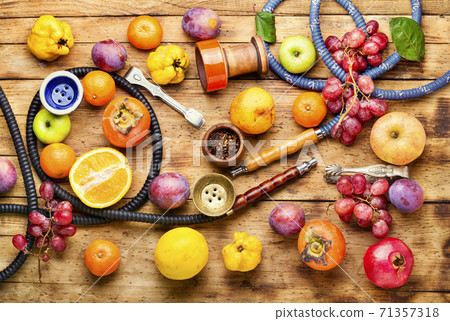 Turkish hookah on fruits Turkish hookah on fruits 71357318
