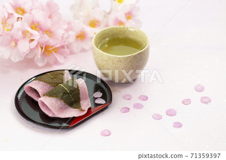 春季日本甜點櫻花年糕_關東風味Chomyoji年糕 71359397