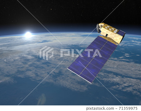 Aura satellite - 3D render 71359975