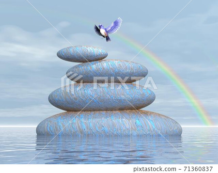 Bird peace - 3D render 71360837