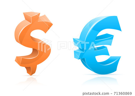 icon dollar and euro mark sign graphic elements for design vector illustration icon dollar and euro mark sign graphic elements for design vector illustration 71360869