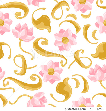 Floral seamless pattern. 71361256